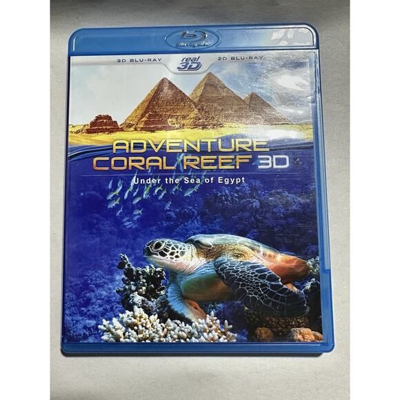 Adventure Coral Reef 3D: Under The Sea of Egypt (3D + 2D Blu-ray) FREE SHIPPING - Picture 1 of 2